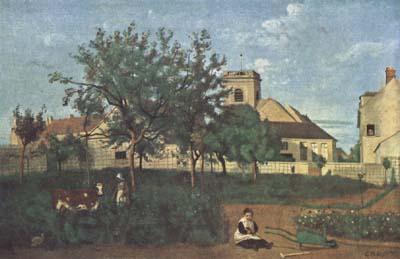 Jean Baptiste Camille  Corot Rosny-sur-Seine (mk11) Norge oil painting art